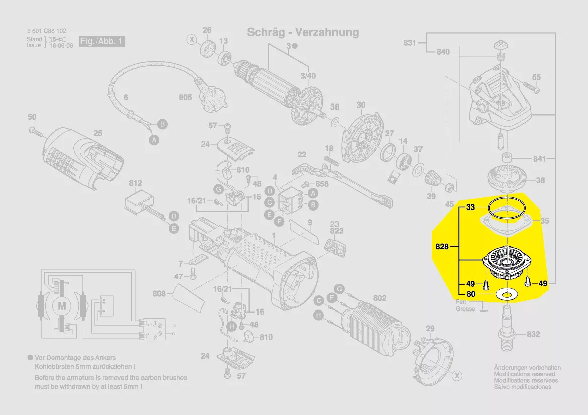 Flasque de palier réf. 1 619 P07 452 BOSCH